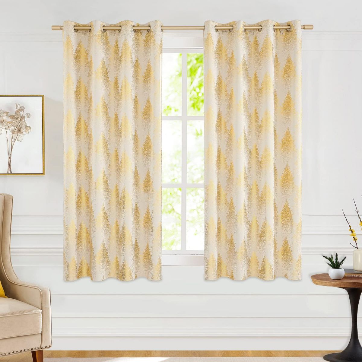 Curtains with eyelets 132 x 175 cm, FMFUNCTEX 2 pcs.