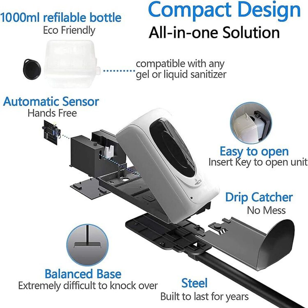 NICEME automatic dispenser, with foot