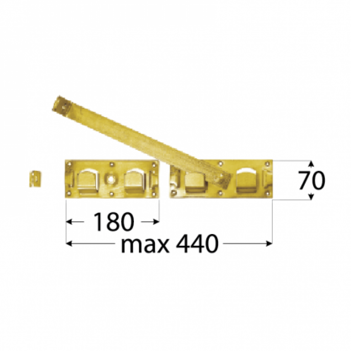 WBR 440 VÄRAVARIIV KOLLANE 440x70x180 mm