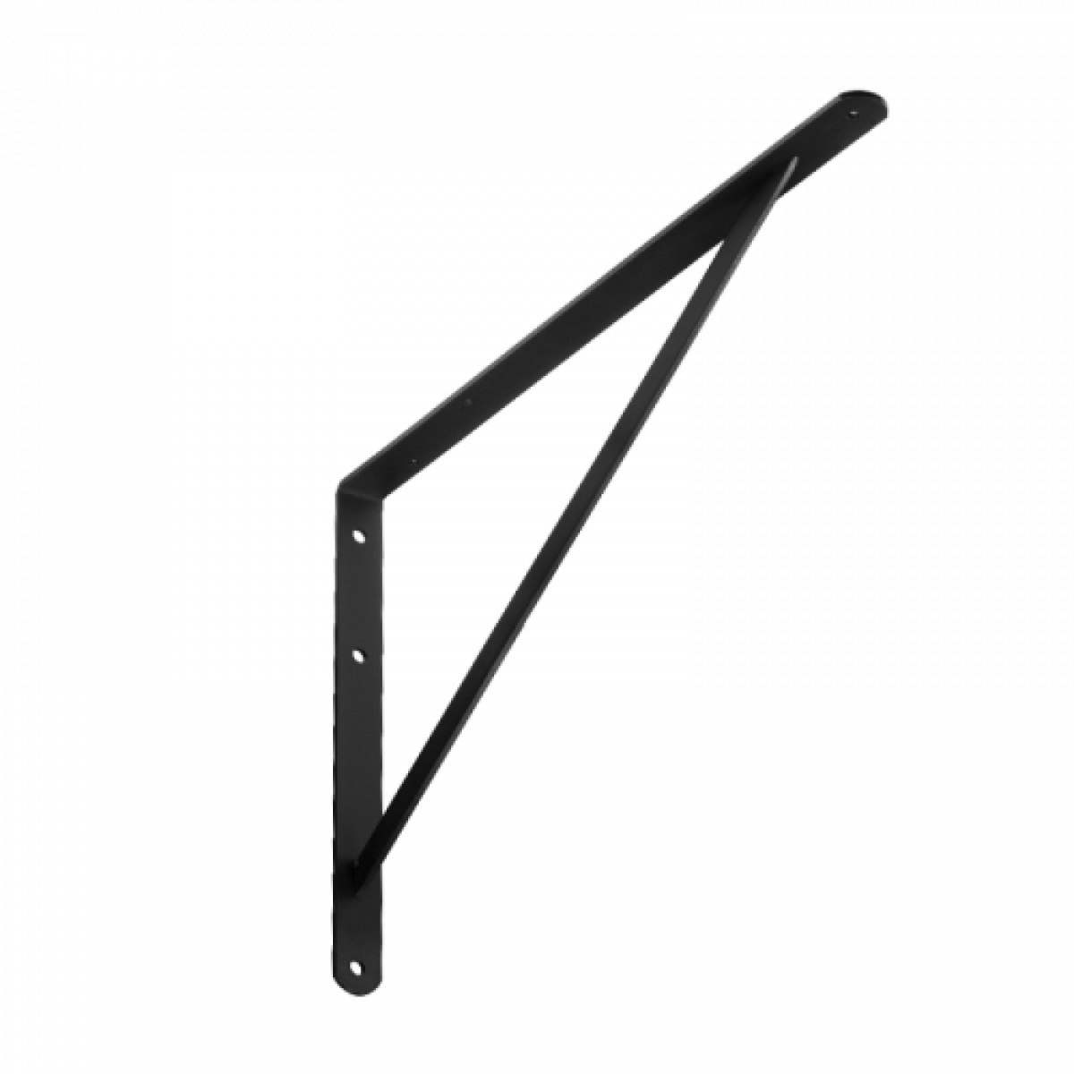 Усиленный стальной кронштейн WSWP300C 300x200x4,0 мм Черный DOMAX