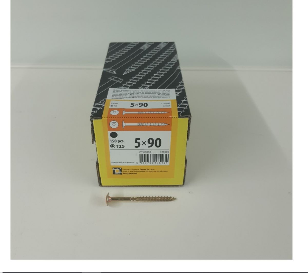 Construction screw with wafer head 6x100 100pcs/pack