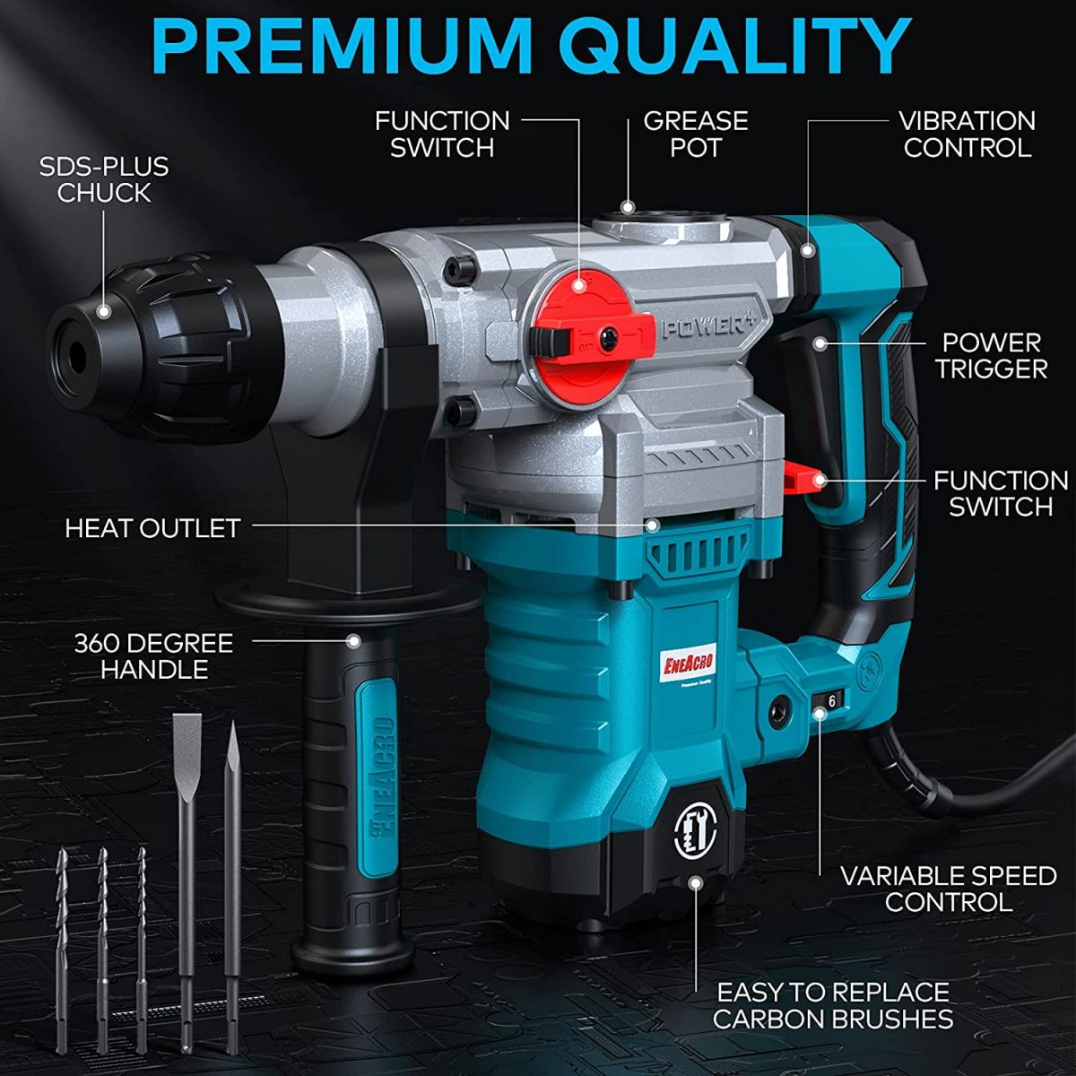 Perforaator ENEACRO SDS-Plus, 1500 W