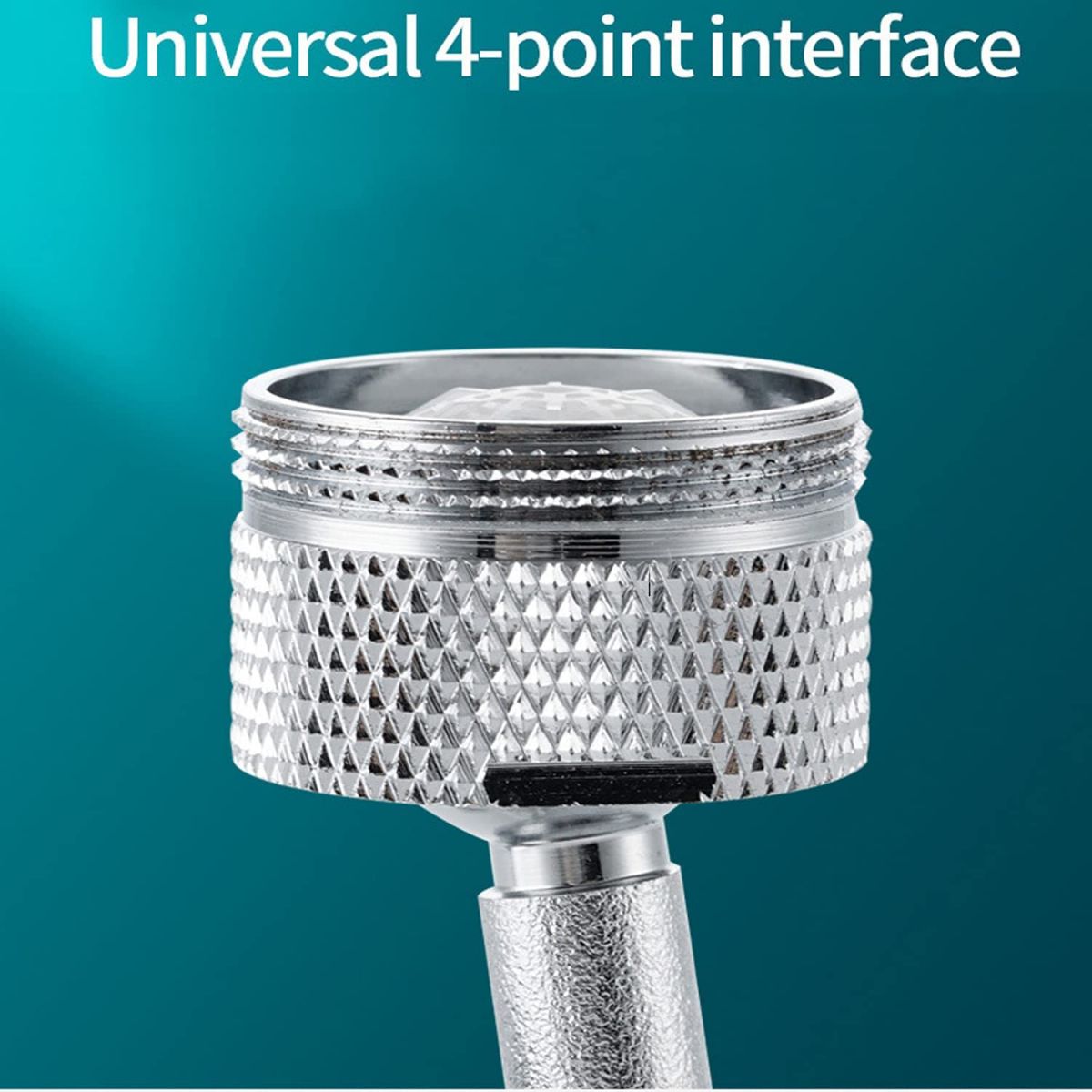 Swivel faucet attachment, 720 degrees rotatable, sink filter with internal thread 22 mm