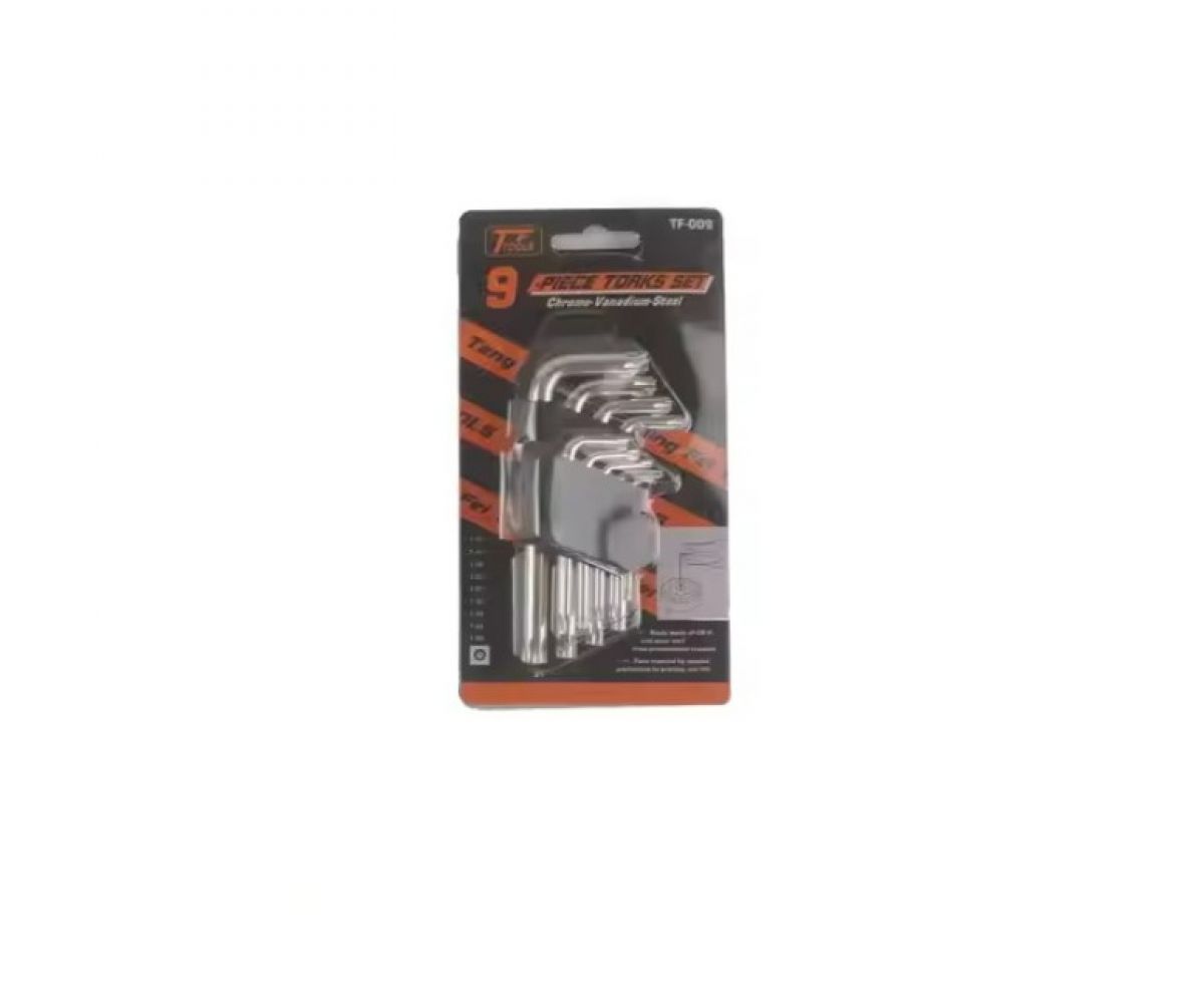 Torx TX10-TX50 Key Set, 9 Items