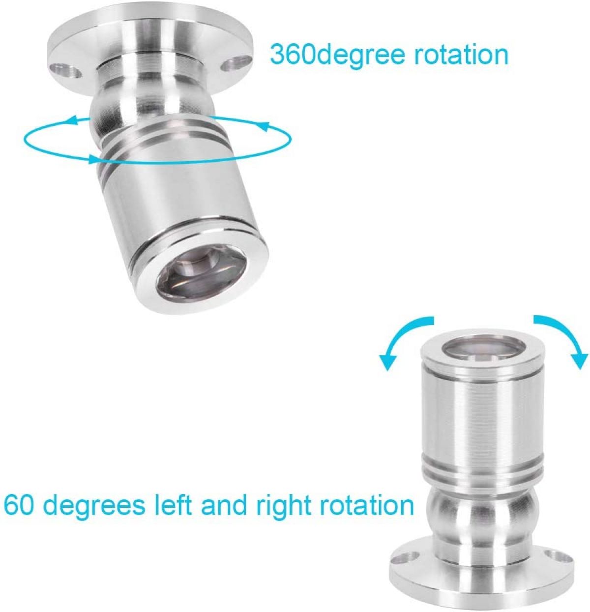 LED освещение, Набор из 4 светильников, 2 W, вращающийся на 360°