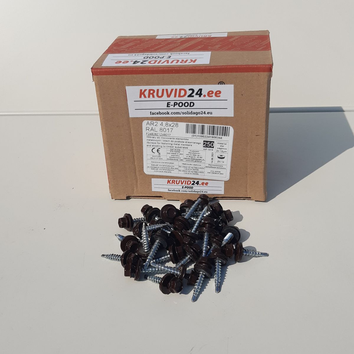 Self-drilling screws 4.8x50mm, 100pc/pack