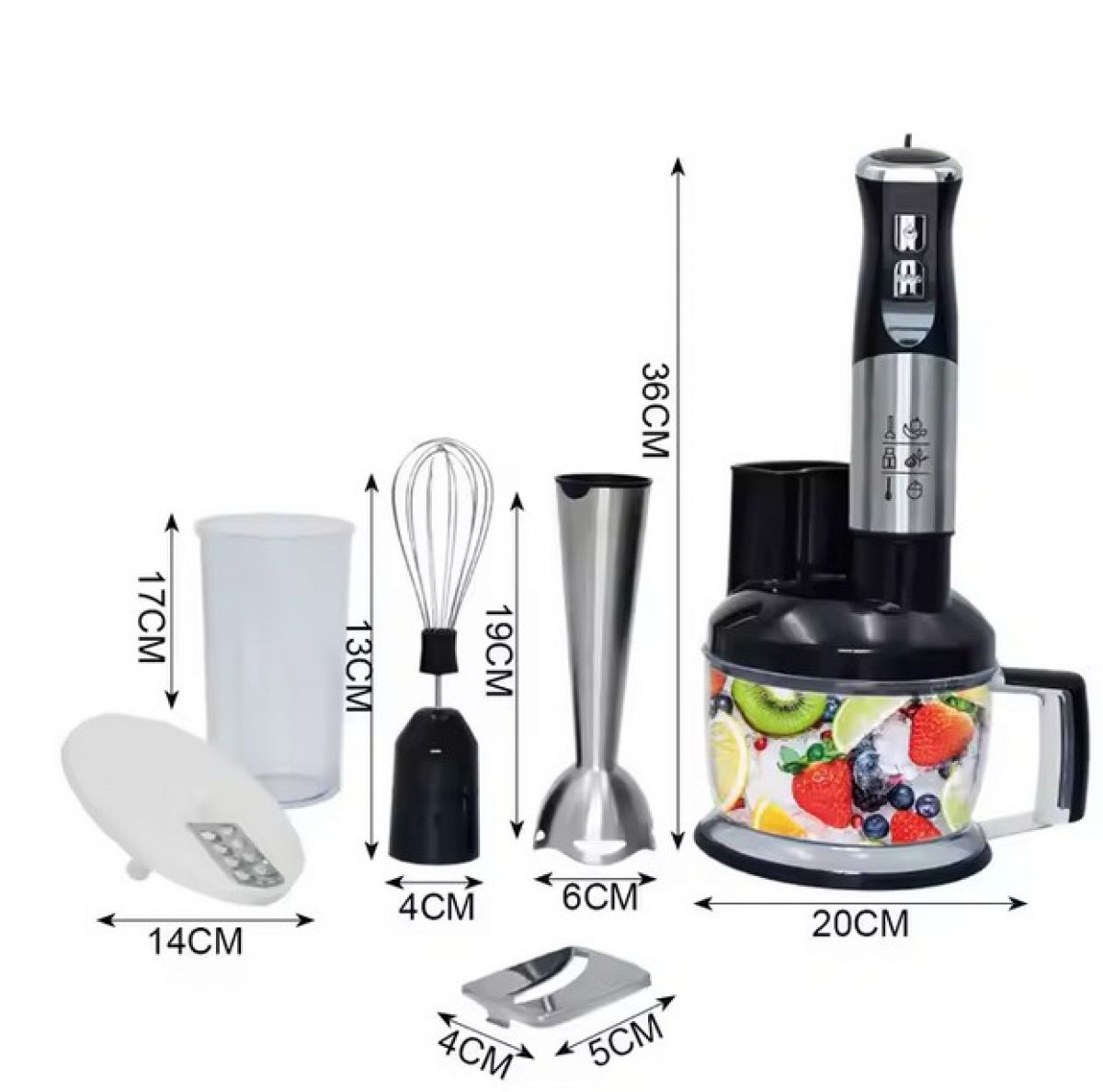 Multifunctional hand blender RAF 6 in 1 for the kitchen