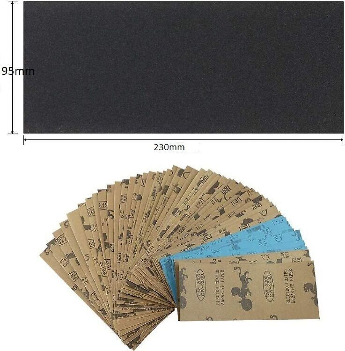 Sandpaper holder + Sanding sponge + sandpaper 56 pcs