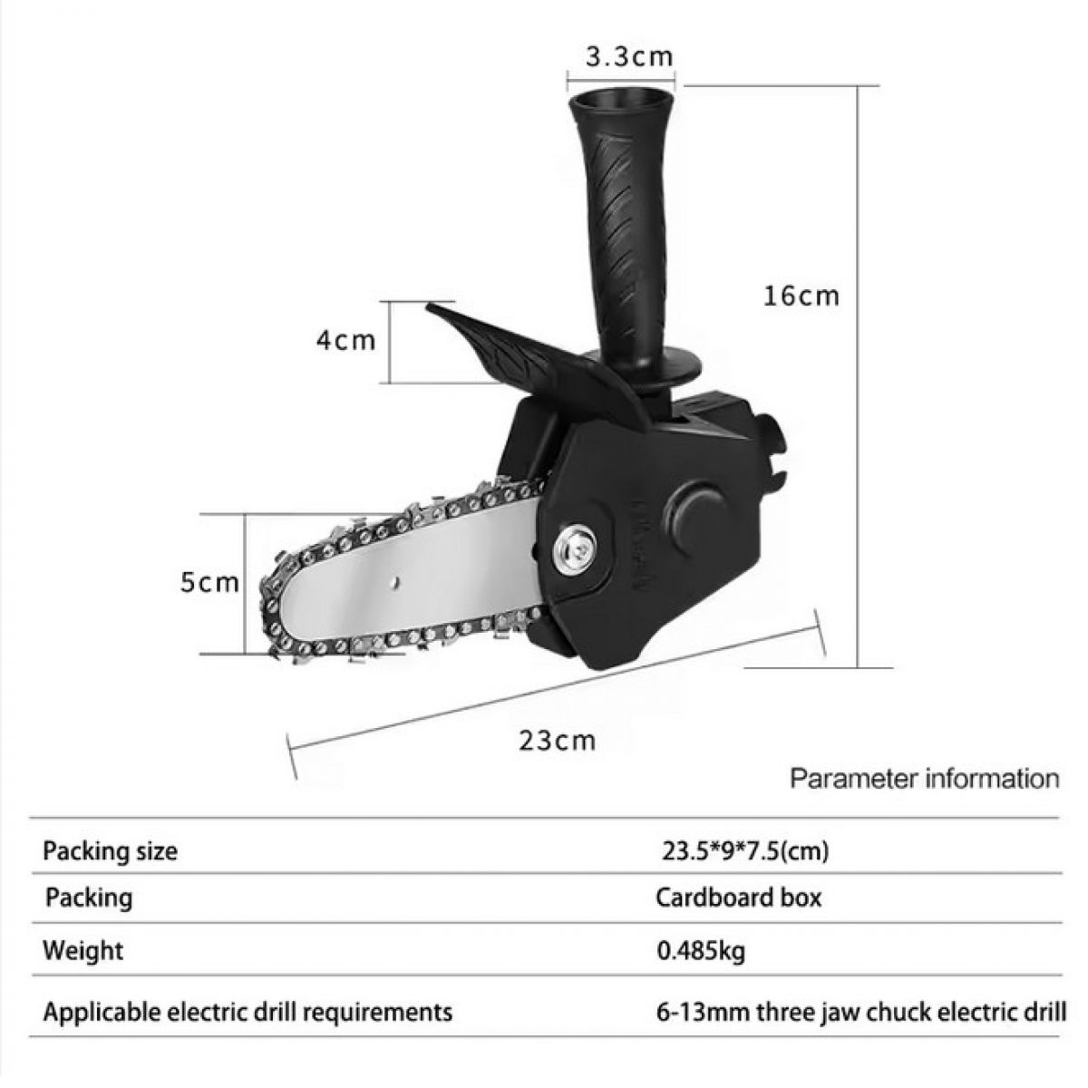 Adapter, saw attachment for drill and screwdriver