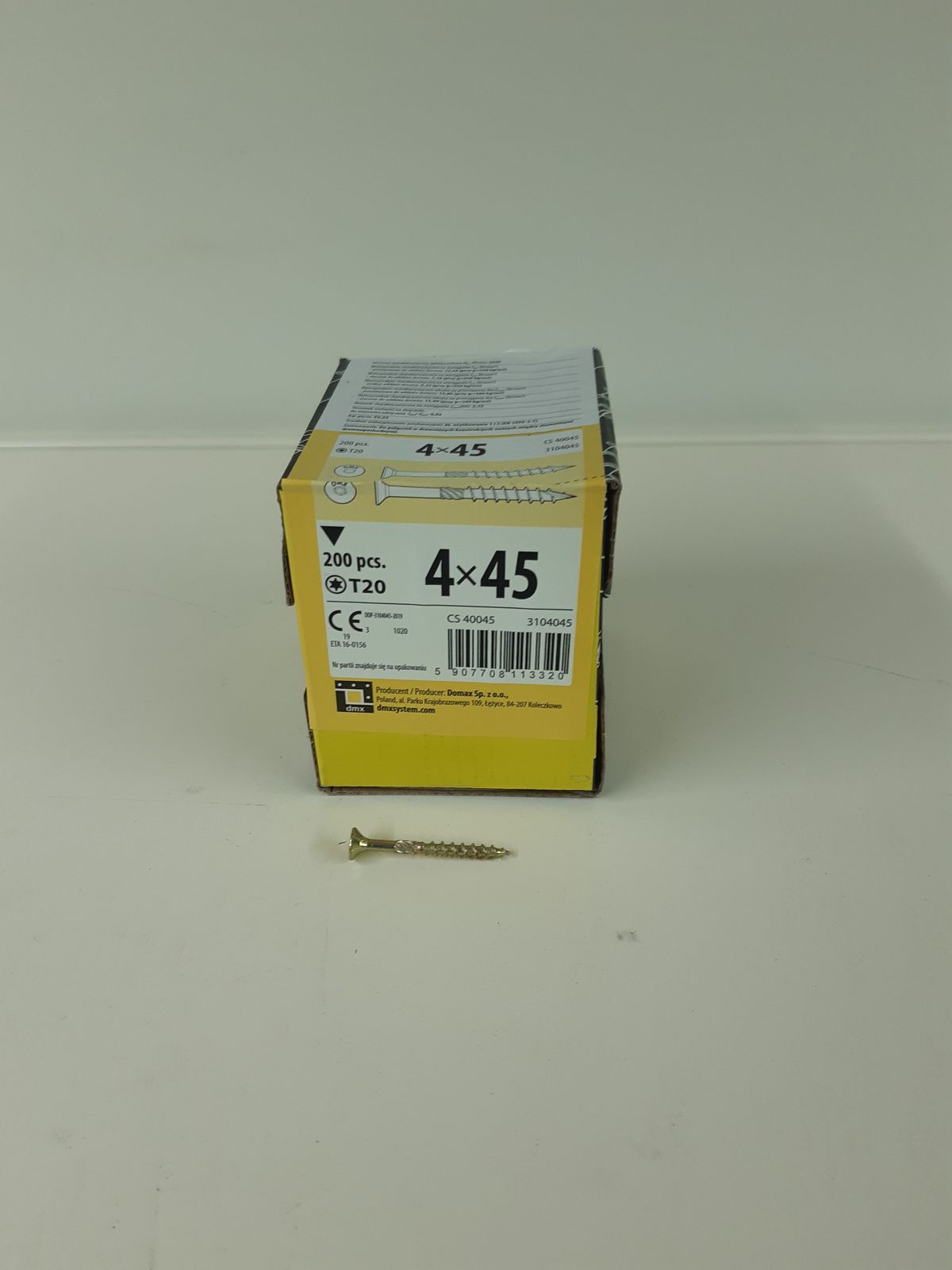 Construction screw with flat head 4x30 200pcs/pack 