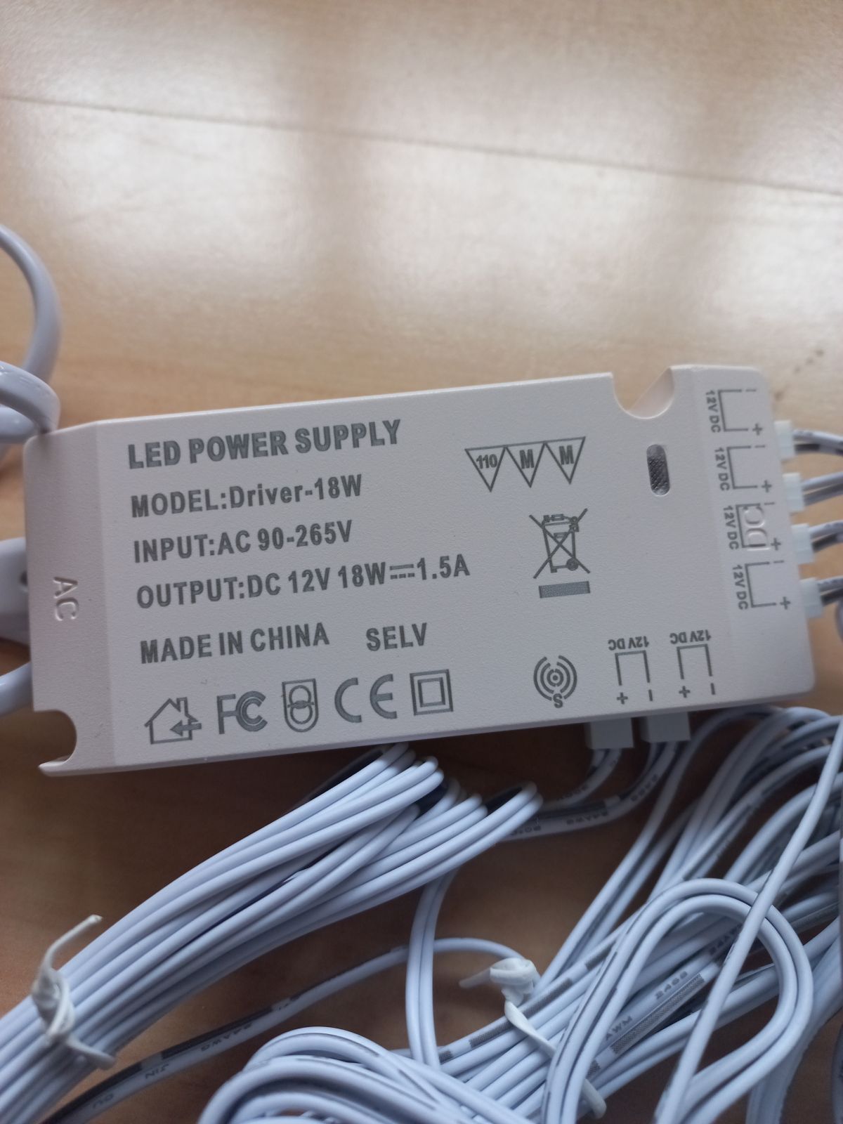 LED освещение, Набор из 6 светильников, 15 W