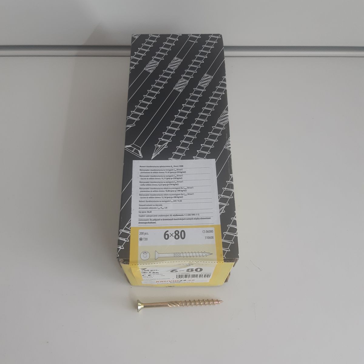 CS 6x80 (200шт) Шуруп по дереву конструкционный