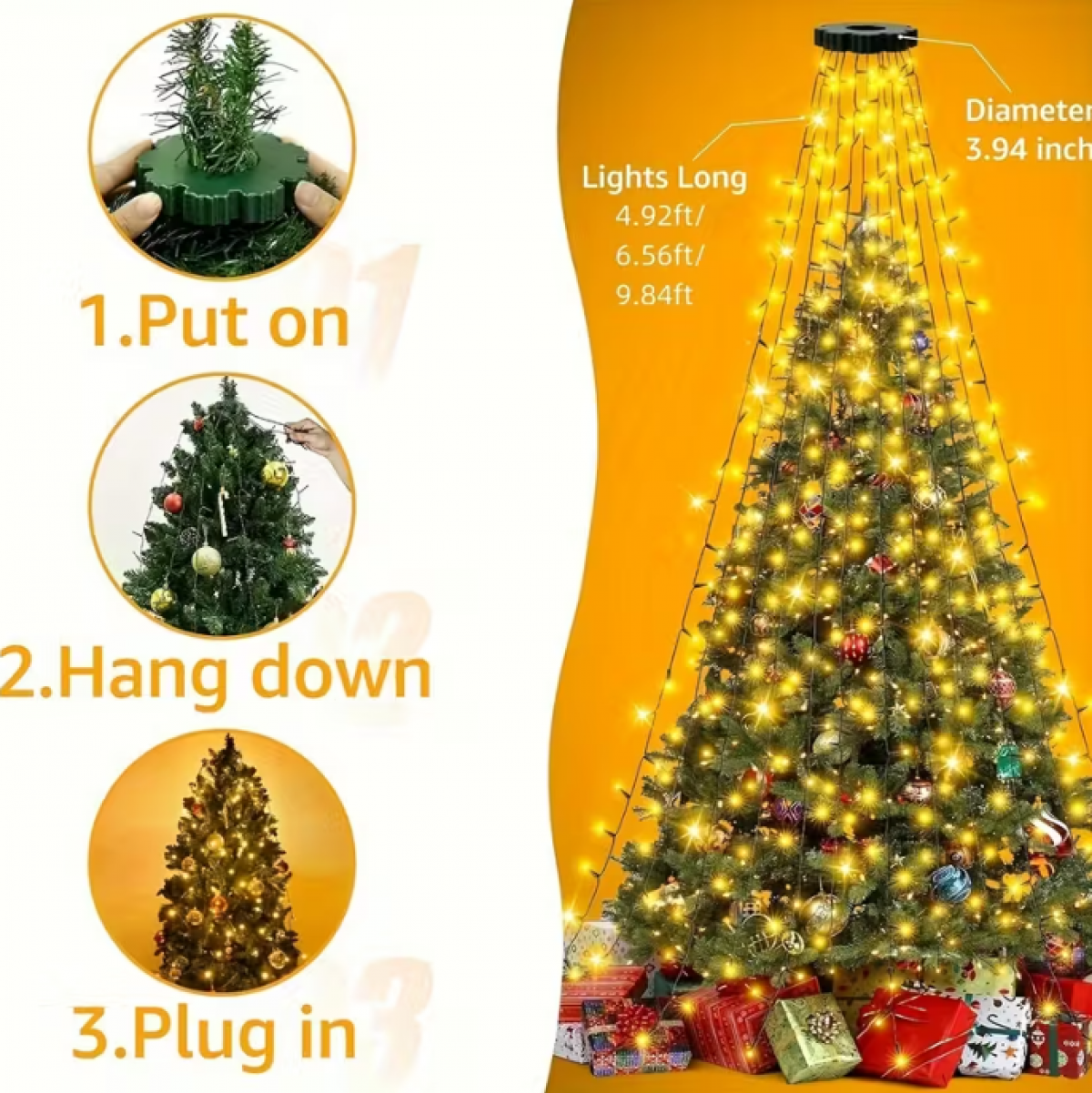 Новогодняя гирлянда 2 м • 280 LED • Цветная • USB + Пульт