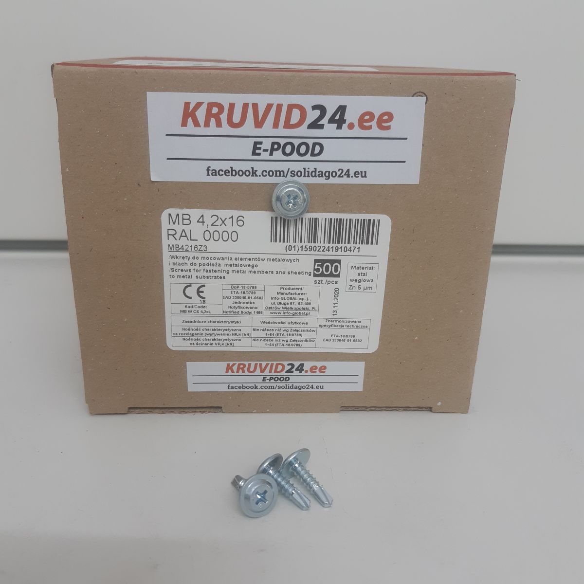 Self-drilling screws 4,2x16 500pcs/pack