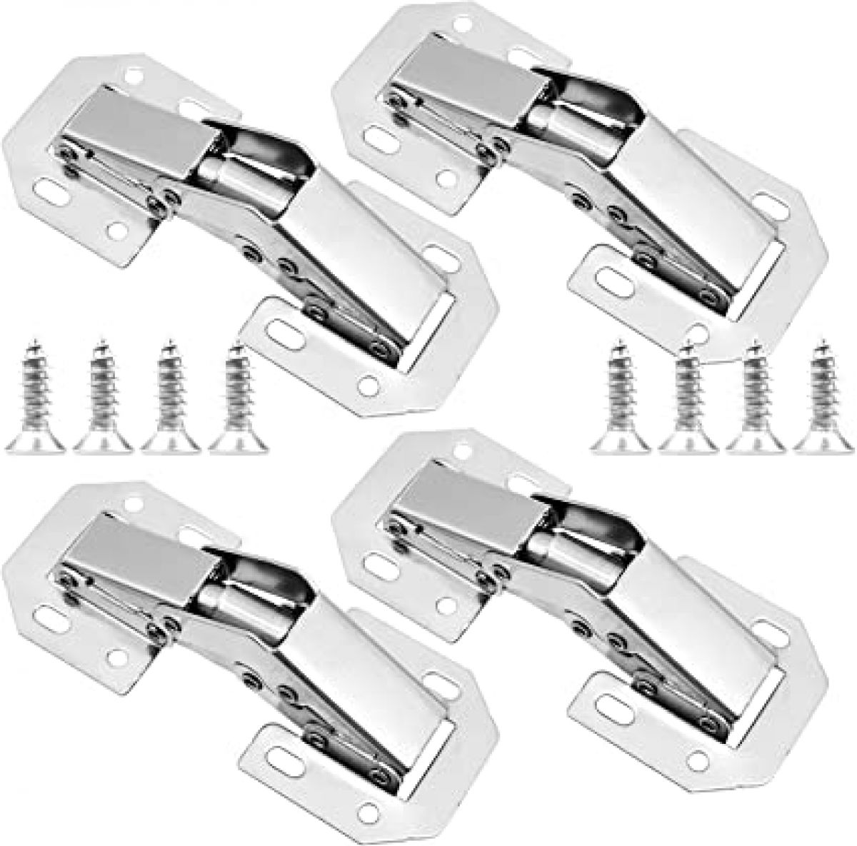 Mööblihing 104 X 43 MM, 90° avanev hing. Pakis: 4 tk