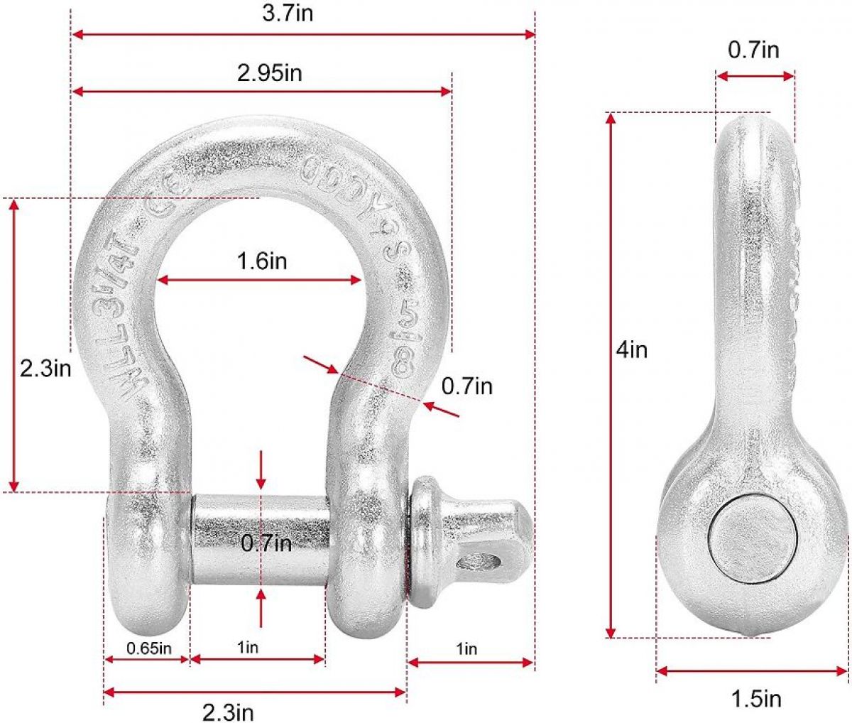 Puksiirköis ENJOHOS 13t, 5m, laius 75mm