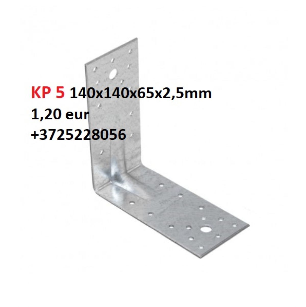 KP1 - Reinforced angle bracket 90x90x65x2,5 mm