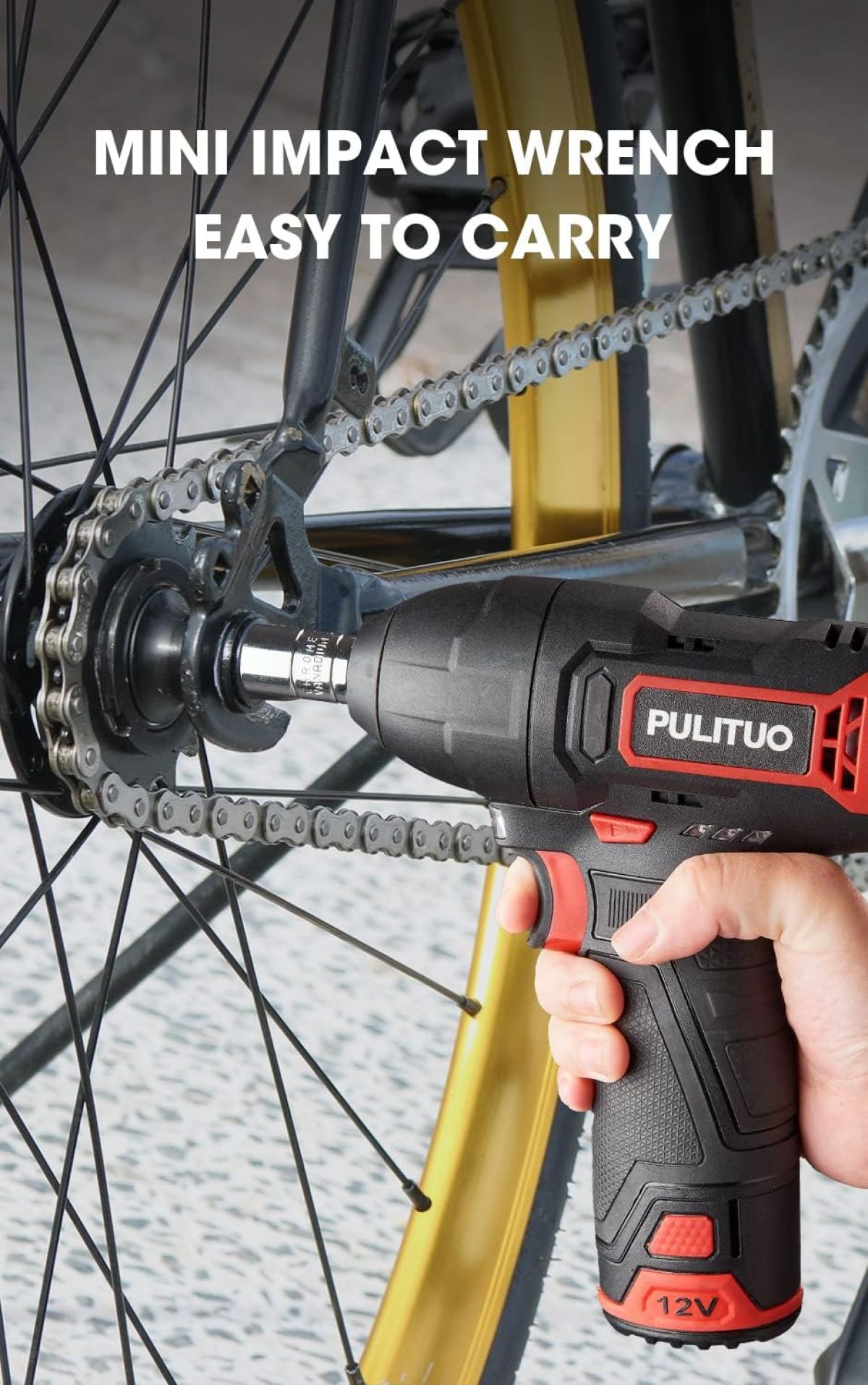 Aku mutrivõti PULITUO, 12 V