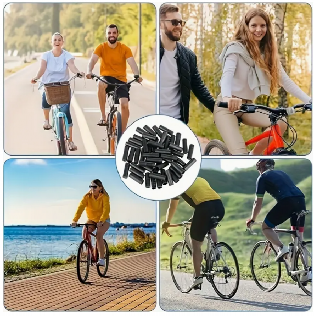 50 pcs. Bicycle cable tips 4mm