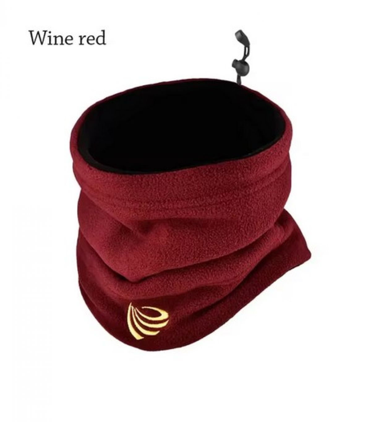 Fleece Tube Scarf, Wine Red
