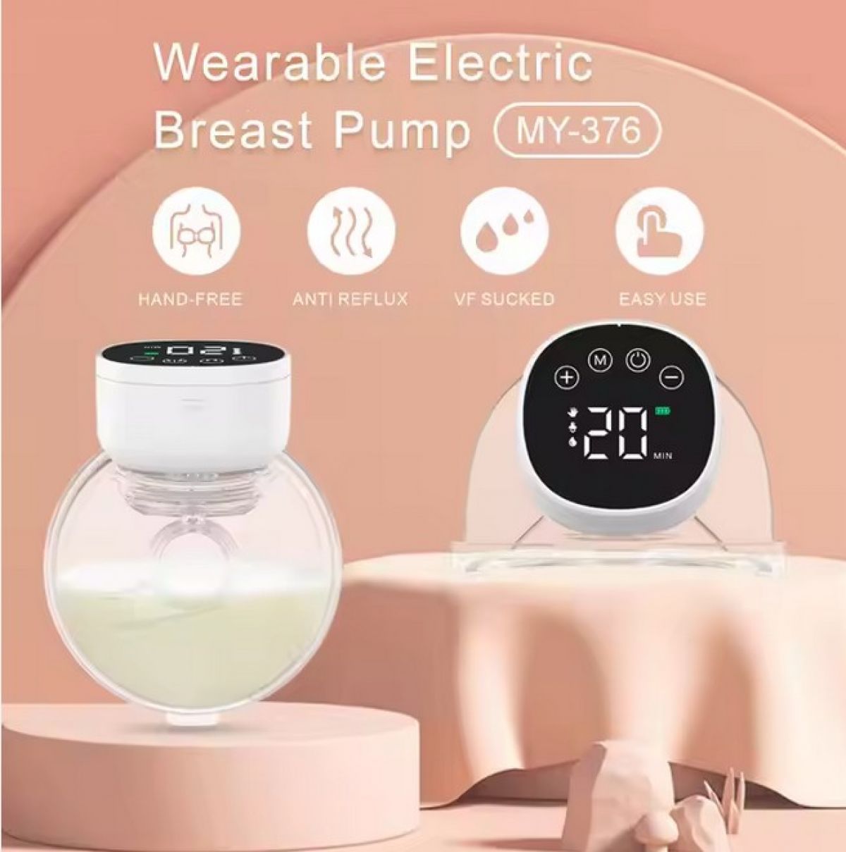 Electric Wearable Breast Pump MY-376