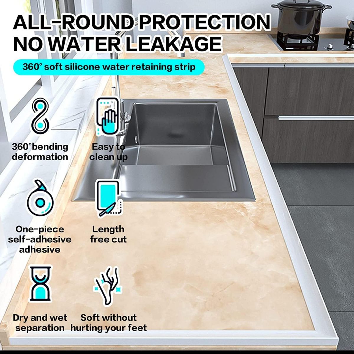 Water barrier strip 170 cm