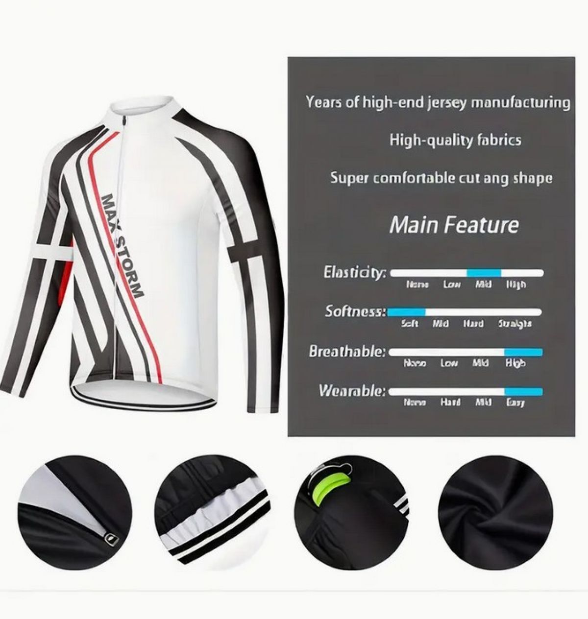 Long sleeve cycling suit XXL