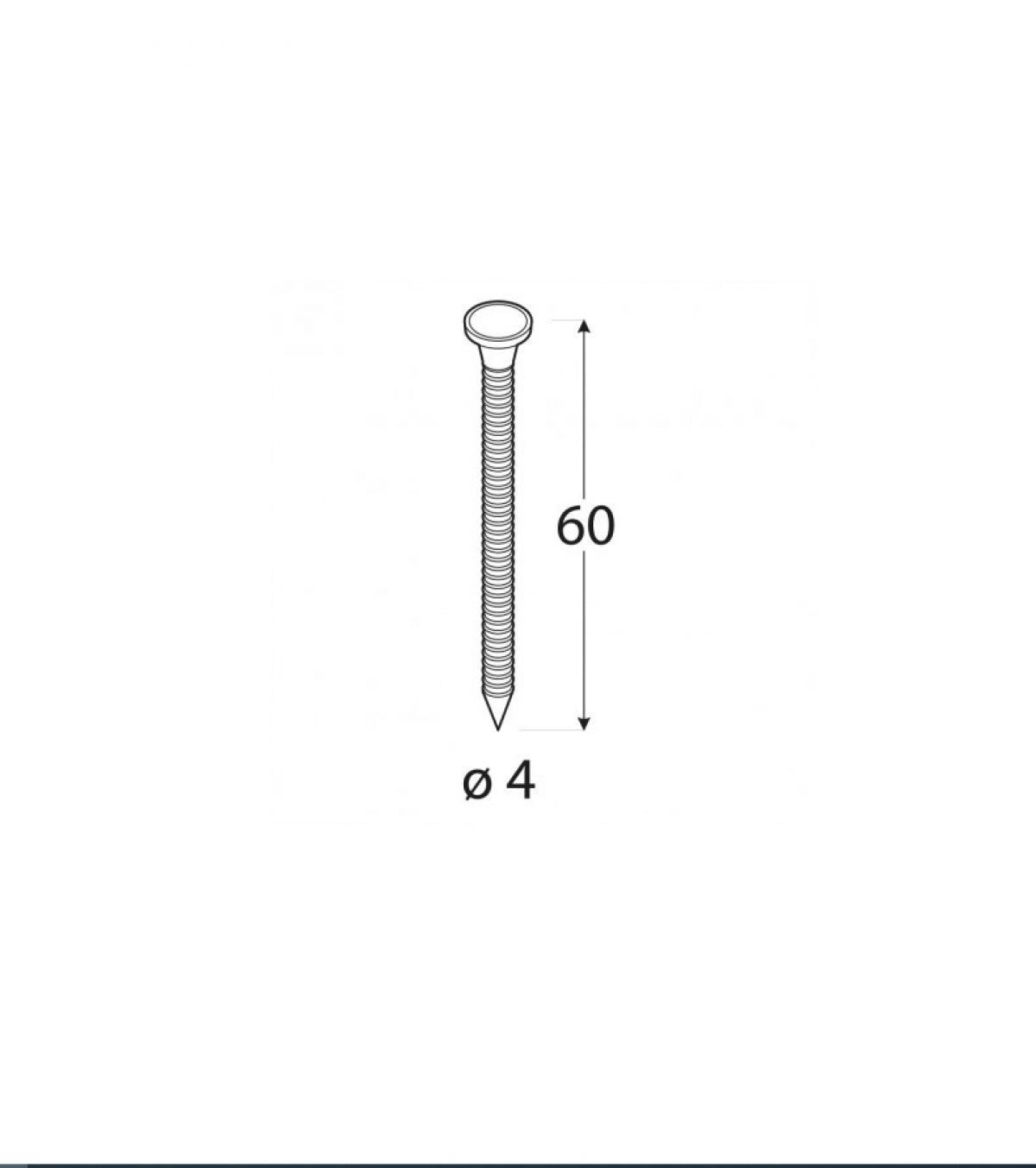 SCREWS, ANCHOR NAILS, STRIP NAILS ANG 4,0x40 150tk/pakk 