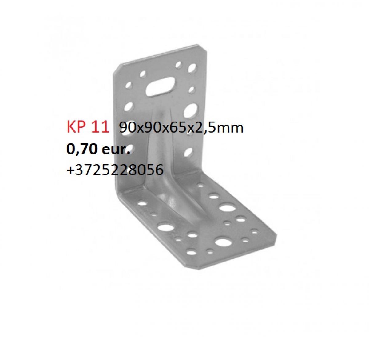 KP1 - Reinforced angle bracket 90x90x65x2,5 mm