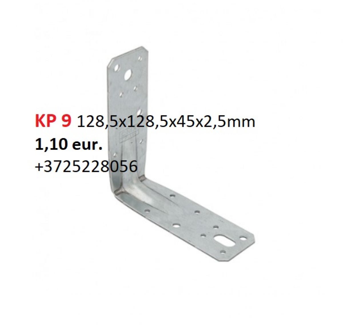 KP1 - Reinforced angle bracket 90x90x65x2,5 mm