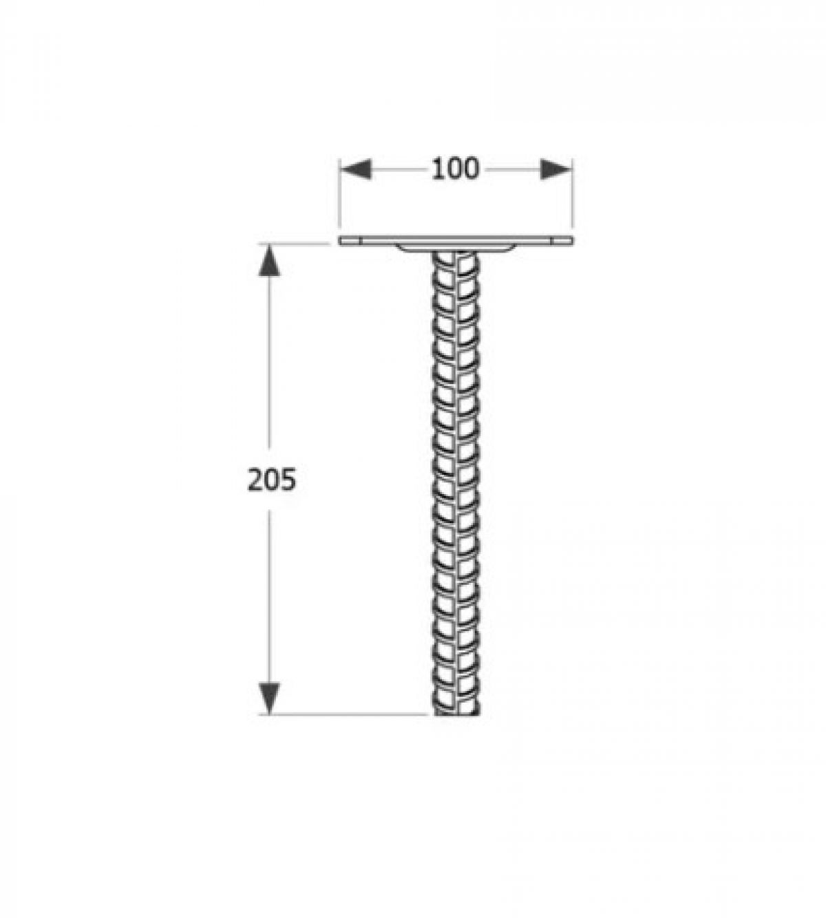 PPS 100 Betoonihark 100x205x3.0mm