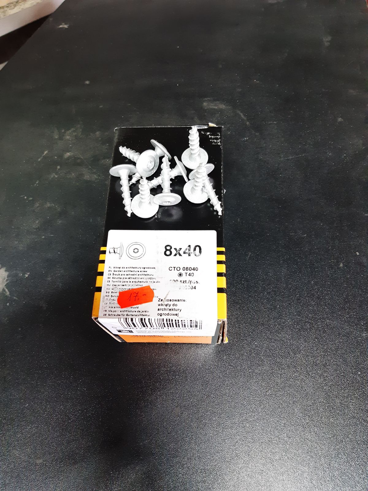 Garden screw CTO 8x40 (100 pcs/ pack)