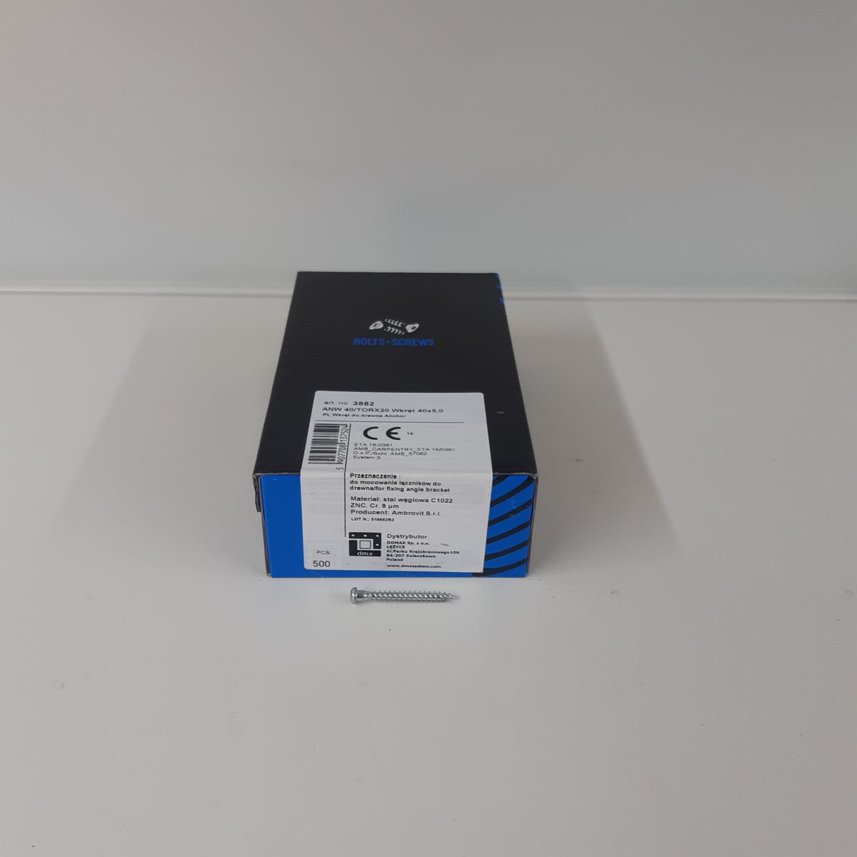 Шуруп для уголка ANW 40x5,0 500шт/пачка