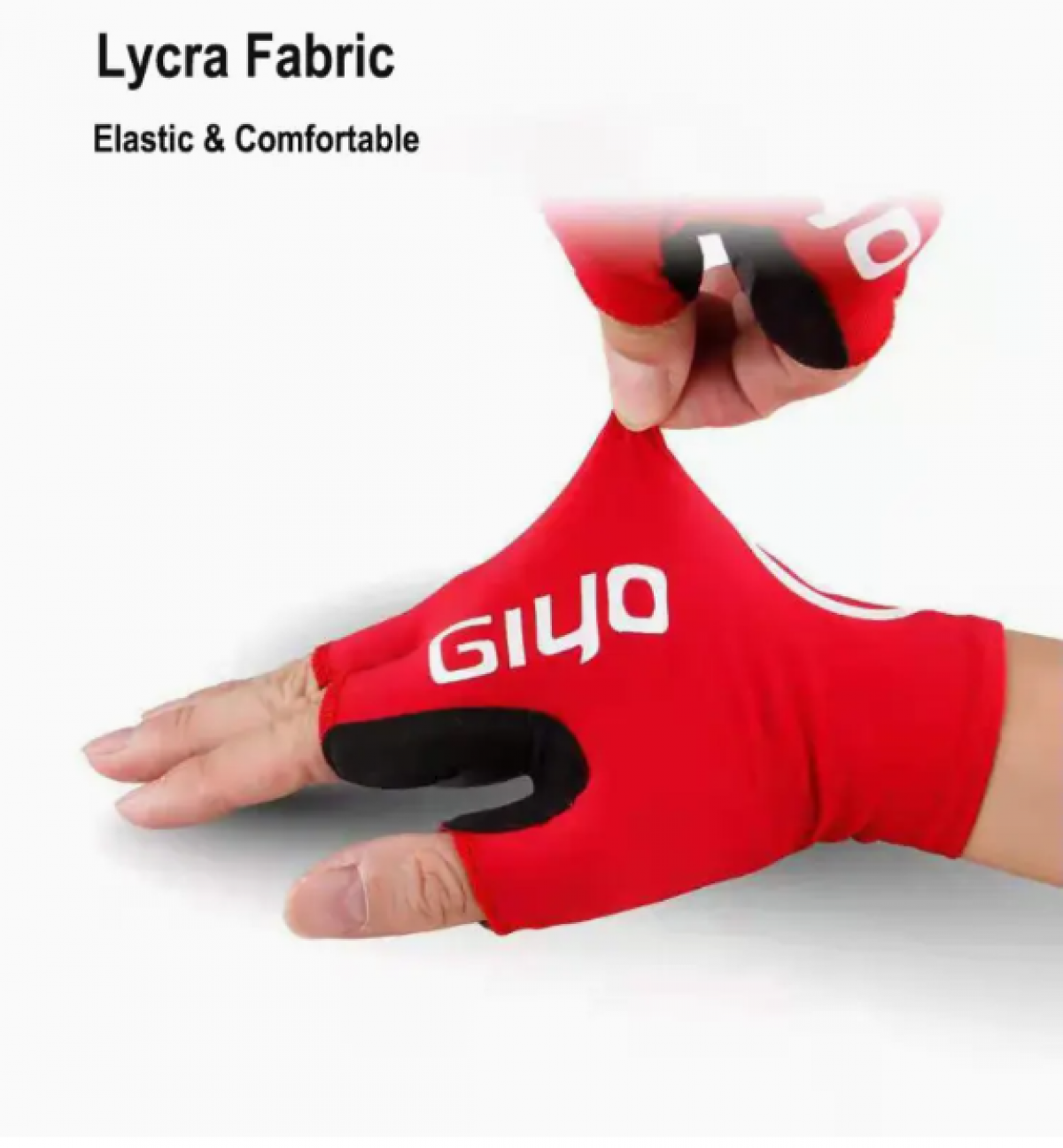 Fingerless Cycling Gloves XXL, Red