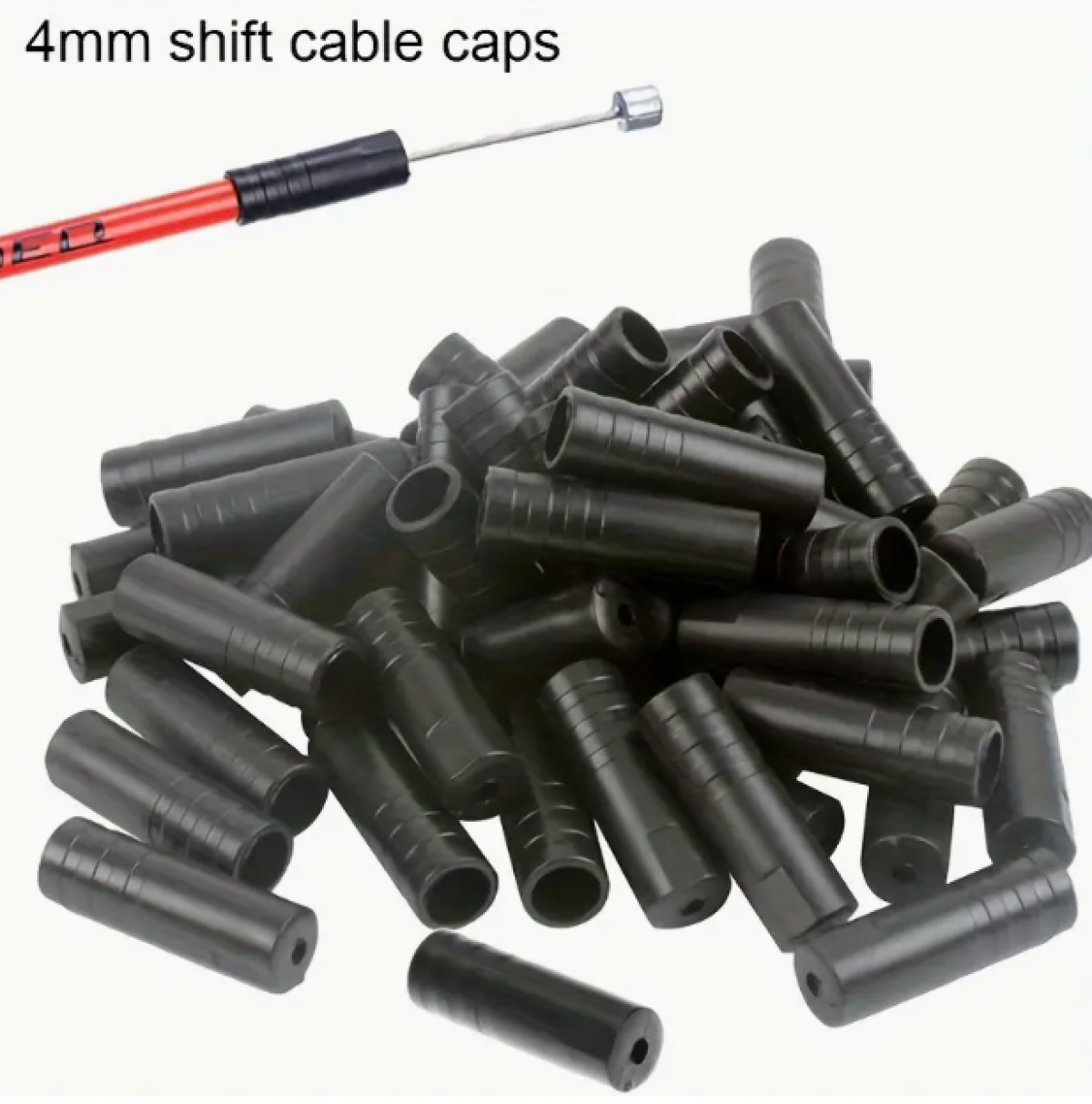 50 pcs. Bicycle cable tips 4mm