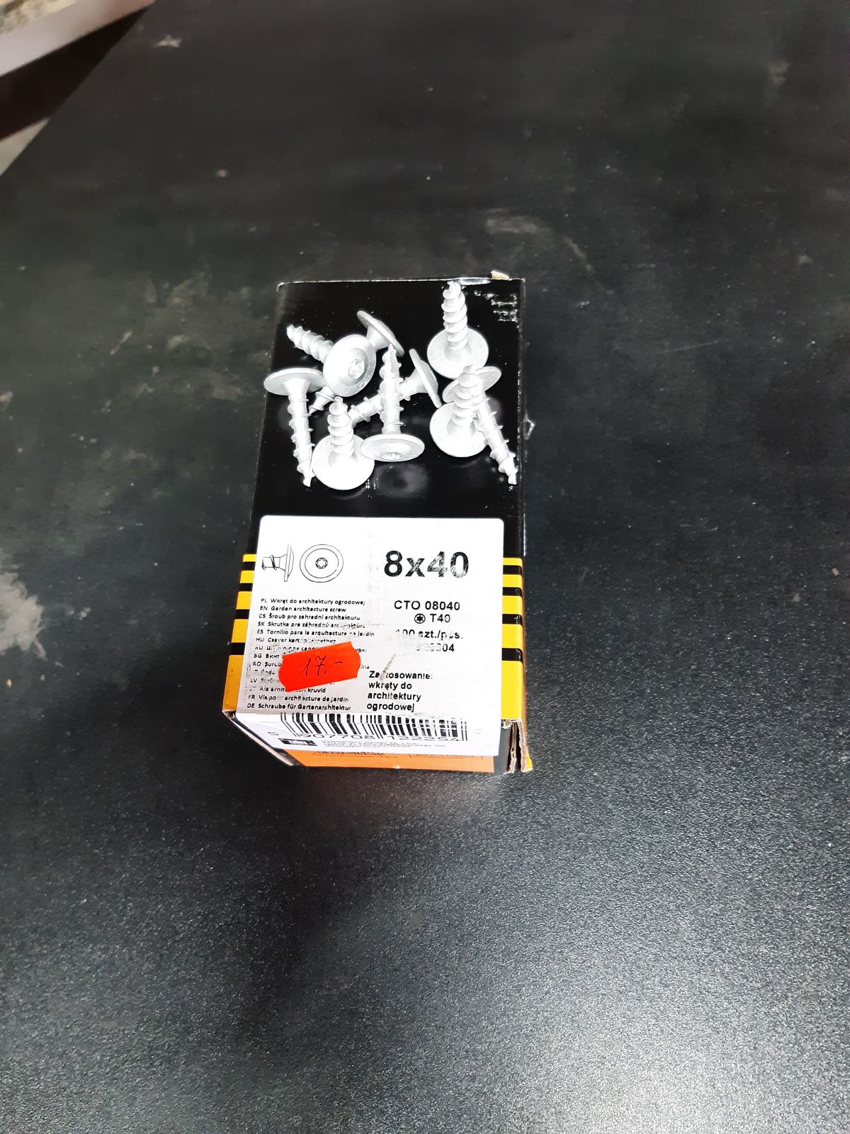 Garden screw CTO 8x40 (100 pcs/ pack)