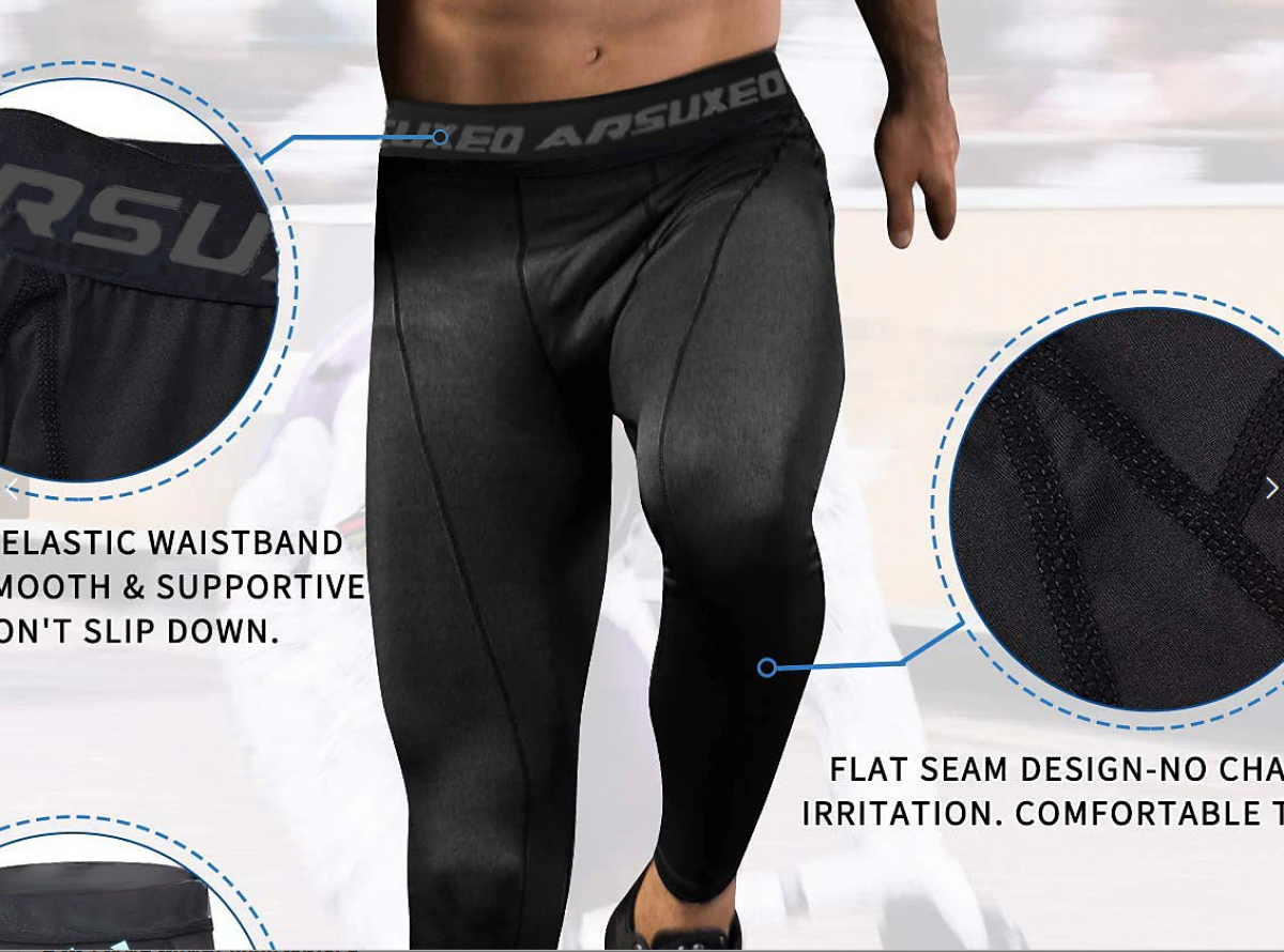 Arsuxeo Men Compression Pants