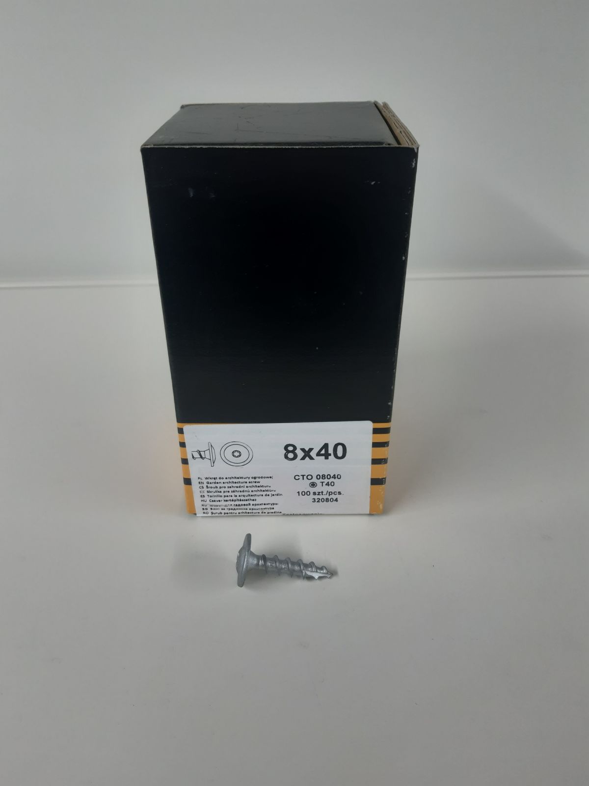 Шурупы по дереву CTO 8x40 (100 шт/пачка)