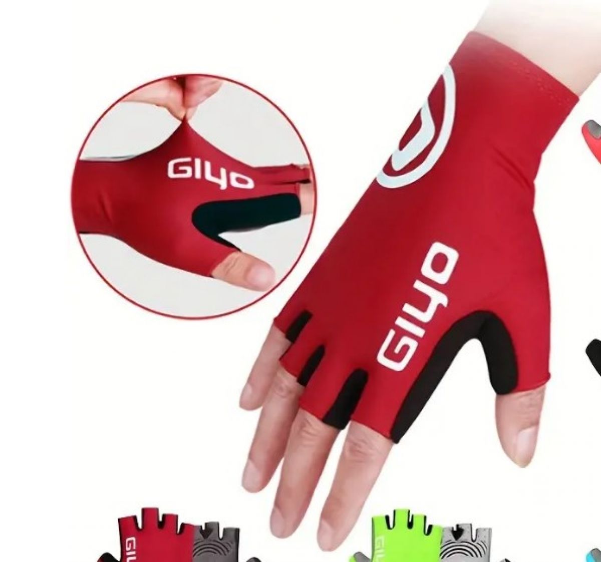 Cycling Fingerless Gloves XL, Red