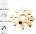 Multifunctional keychain "Snowflake" made of stainless steel. (gold)