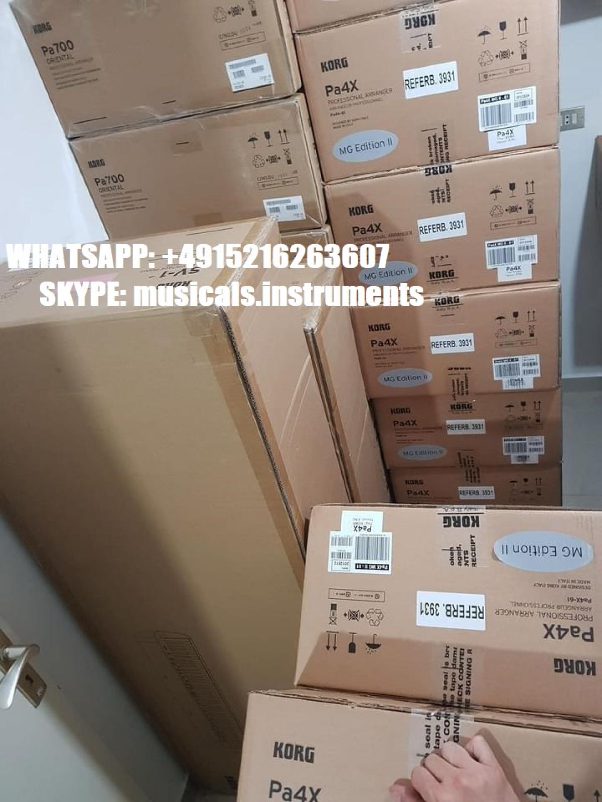 Korg Pa5X-MG Edition, Korg Pa5X76, Korg Pa4X76/Korg Pa4X Oriental/ MG2 Edition, Korg NAUTILUS 61-key, Korg Pa1000 MG Edition, Korg KRONOS2