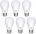 LED Light Bulb, 9 W, 6 pcs