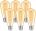 CROWN LED x 6pcs Edison Light Bulb E27