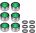 Pack of 6 Tap Filter Aerator Mixing Nozzle with Rubber Ring Pad