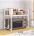 Kitchen Microwave Rack, 2-Tier, White