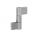 ZASK 20/31 Three-piece pivot hinge 20x84x31