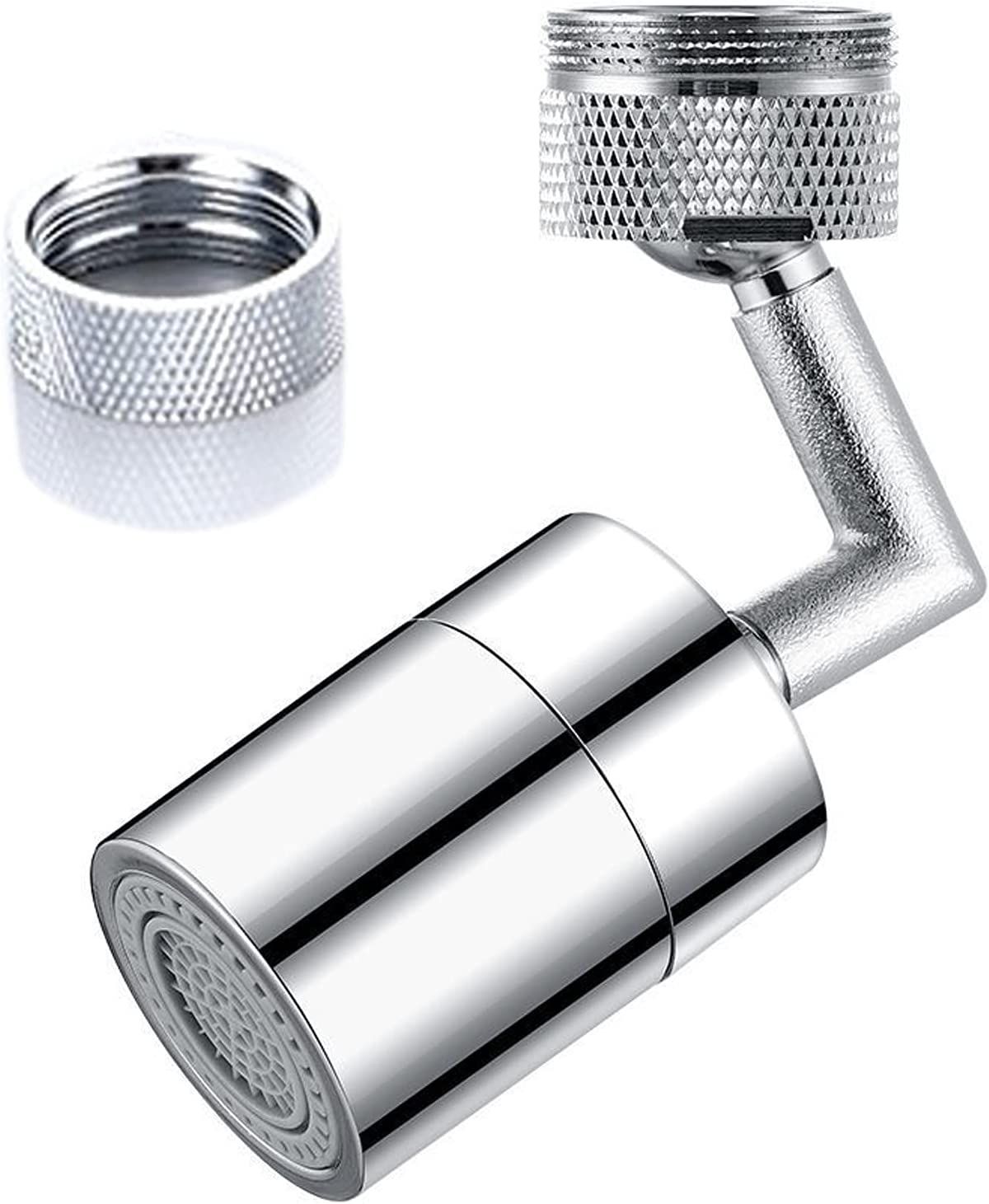 Swivel faucet attachment, 720 degrees rotatable, sink filter with internal thread 22 mm
