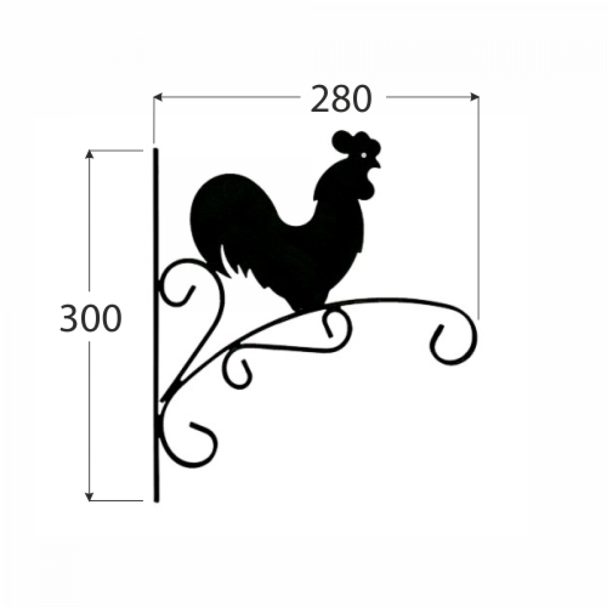 Flowerpot bracket leaves