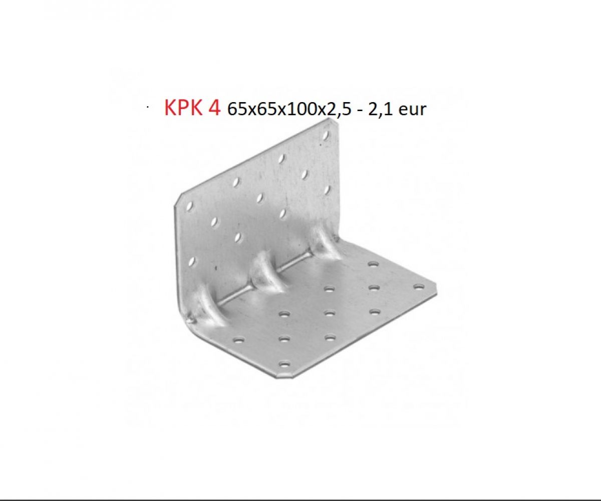 Reinforced angle bracket 90x90x65x2,5 mm