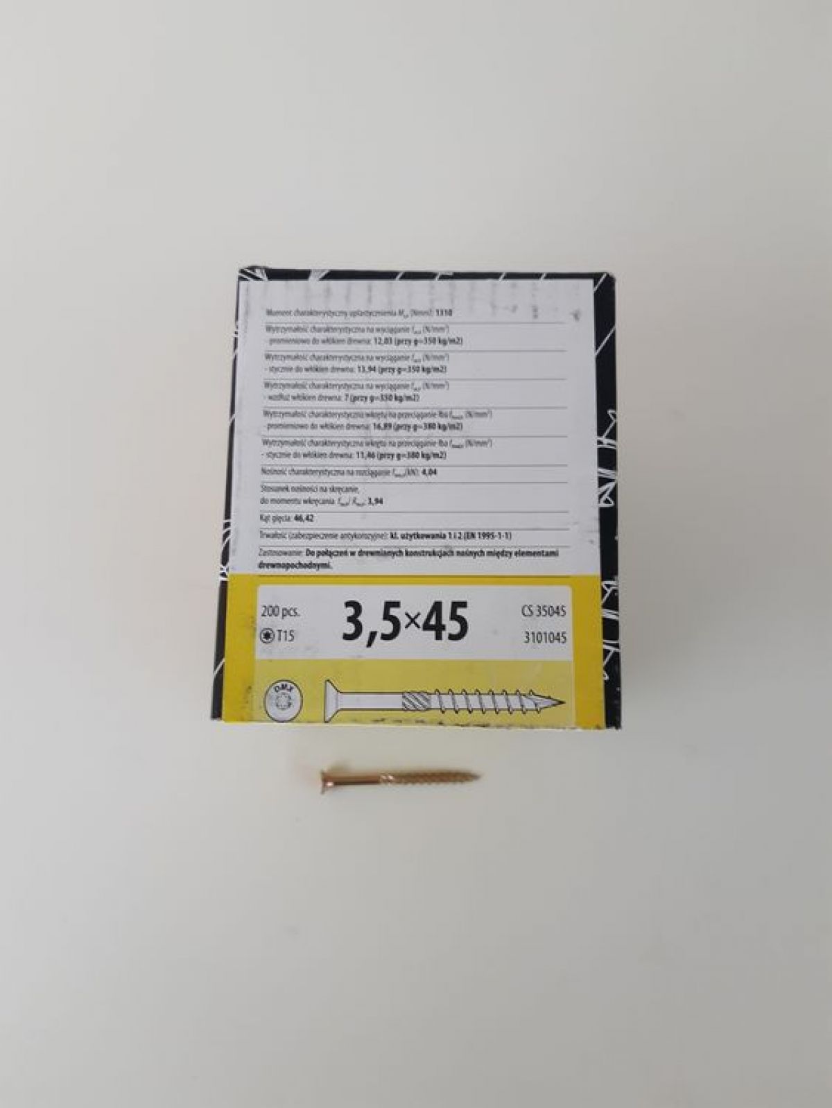 Шурупы по дереву CS 3,5x35 (200 шт./в пачке)